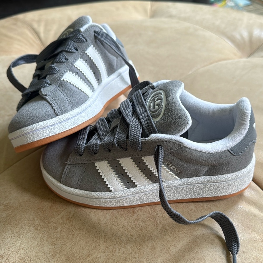 Gray Adidas Campus size 12.5 kids- never worn